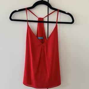 BRAND NEW Alice + Olivia Red Silk Blouse!!!!